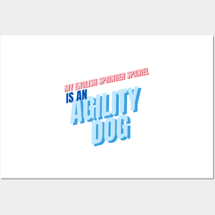 My English Springer is an agility dog Posters and Art